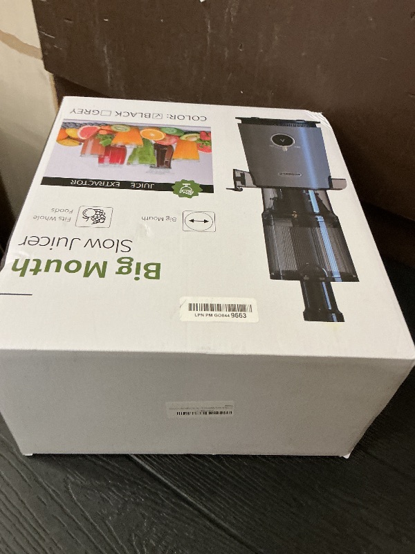 Photo 1 of ECOSELF Cold Press Juicer - Large Mouth Hopper For Whole Fruits & Vegetables - Juicer Machines with Hands-Free Design - Slow Masticating Juicers High Juice Yield With Pusher - For Party Gathering