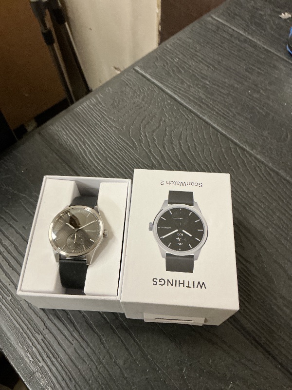 Photo 1 of WITHINGS ScanWatch 2 - Women's Men's Health Smartwatch, ECG, SpO2, Temperature, Sleep Tracking, Respiratory Health, Waterproof, 30-Day Battery, 30-Day Battery, Android & iOS