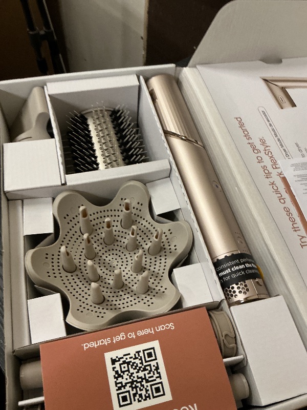 Photo 1 of Shark FlexStyle Air Styling & Drying System, Powerful Hair Blow Dryer & Multi-Styler with Auto-Wrap Curlers, Curl-Defining Diffuser, Oval Brush, & Concentrator Attachment, Stone, HD435