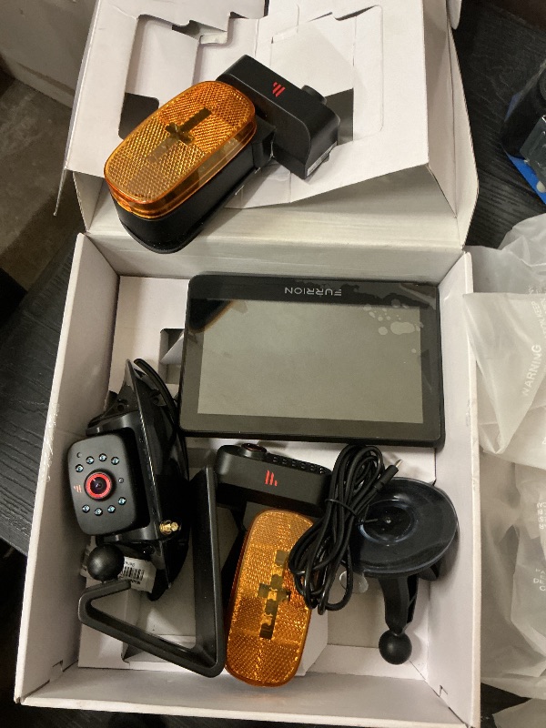 Photo 1 of Furrion Vision S+ RV Observation System with 7" Monitor, Left/Right Side Cameras with LED Marker Lights, Sharkfin, Infrared Night Vision, Live Streaming, Wide Viewing Angle - FOS7HTAEN