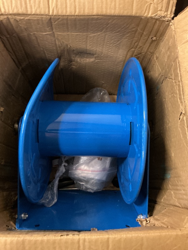 Photo 1 of 4500 PSI Pressure Washer Hose Reel with Dual Hose Kit, Vacuum Hose Reel Holds 100FT 3/8" or 200FT 1/4", Heavy Duty Hand Crank Hose Reel with M22 Fitting for Wall or Trailer Mount