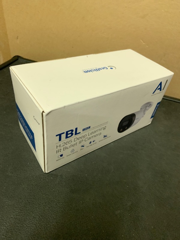 Photo 1 of Geovision GV-TBL8804 8MP H.265 Super Low Lux WDR Pro Full Color Warm LED IR Bullet IP Camera, AI deep Learning