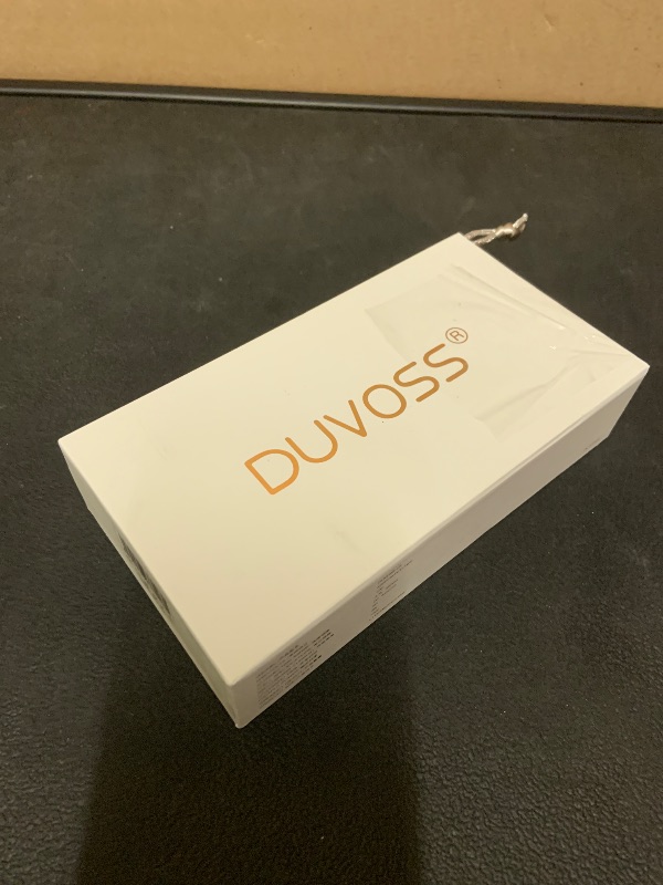 View 4 of DUVOSS Portable Bluetooth Speaker, Ultra-Thin(0.5" Slim, 0.23lbs) – with Carabiner, NFC, IPX7 Waterproof, TWS Pairing, Built-in Mic, TF Card – Mini Wireless Speaker for Indoor/Outdoor Use