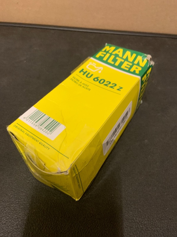 Photo 1 of Mann Filter HU 6022 z Cartridge Oil Filter Replacement with Oil Drain Plug Gasket Compatible With BMW 540i, 540i xDrive, 740i, 740i xDrive, 745e xDrive, 840 Series, M Series, X Series, Z4