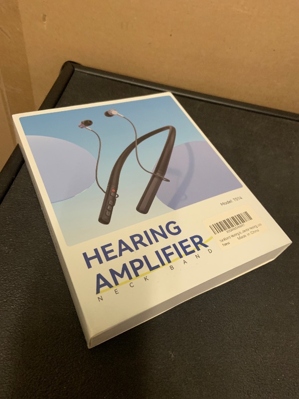 Photo 1 of Neckband Hearing Aids for Seniors, Bluetooth Hearing Aids With Noise Cancelling, Rechargeable Hearing Amplifiers for Mild to Moderate Hearing Loss
