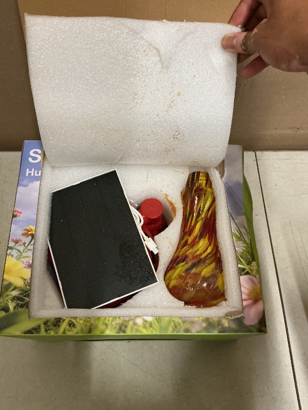 Photo 1 of Smart Glass Hummingbird Feeder with Camera, 2K HD Live View, 2.4GHz WiFi Only, Solar-Assisted Outdoor Bird Feeder, App Motion Alerts, AI Bird ID, Ant Moat, Easy Clean Drip-Resistant Nectar Feeder