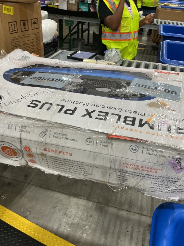 Photo 1 of [USED AND DAMAGED] [NONFUNCTIONAL] LifePro Rumblex Plus 4D Vibration Plate Exercise Machine - Triple Motor Oscillation, Linear, Pulsation + 3D/4D Motion Vibration Platform/Whole Body Vibration Machine for Weight Loss & Shaping. (Blue)
