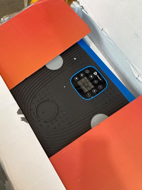 Photo 1 of [USED AND DAMAGED] [NONFUNCTIONAL] LifePro Rumblex Plus 4D Vibration Plate Exercise Machine - Triple Motor Oscillation, Linear, Pulsation + 3D/4D Motion Vibration Platform/Whole Body Vibration Machine for Weight Loss & Shaping. (Blue)