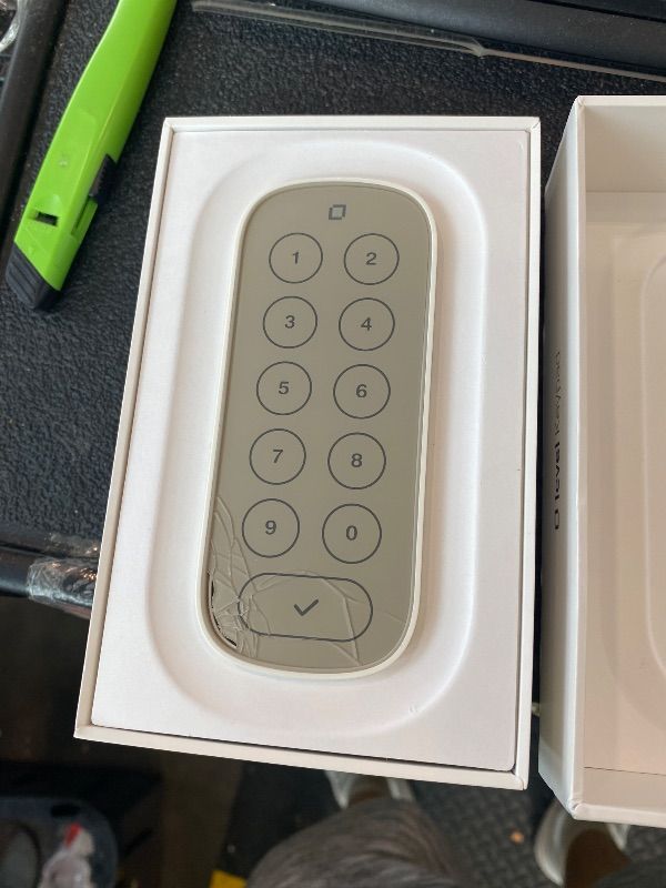 Photo 1 of [NONFUNCTIONAL] Level Keypad - Compatible with Any Level Lock or Bolt - Weatherproof with LED Backlight - Bluetooth-Enabled Door Lock Accessory for Keyless Entry (White)