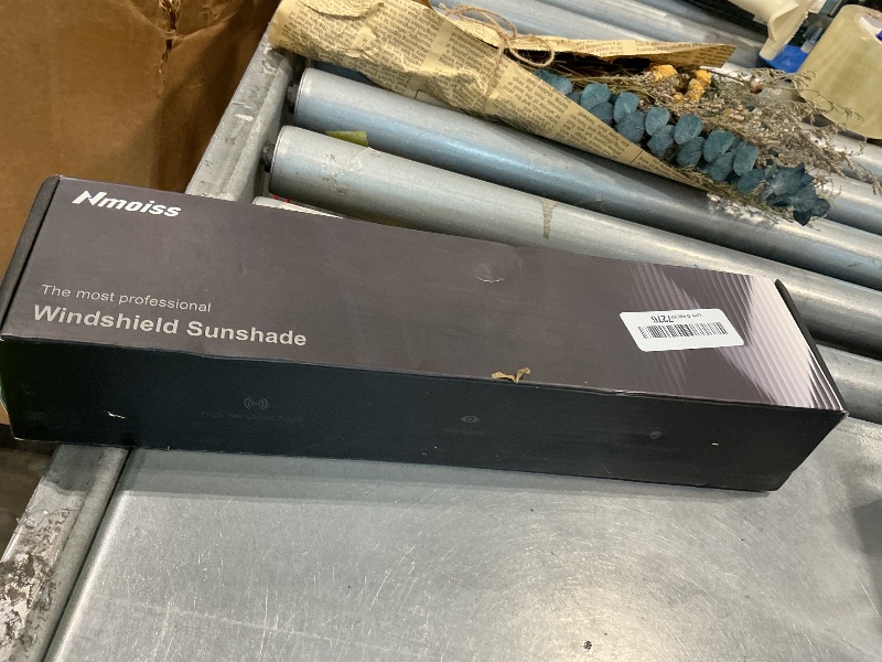 Photo 1 of [Upgraded] Nmoiss Windshield Sun Shade Umbrella - [Vinyl Coating Heat Shield] Protect Car from Sun Rays & Heat Damage Keep Cool and Protect Interior, Spring Structure Edge Medium 56" L x 31" W