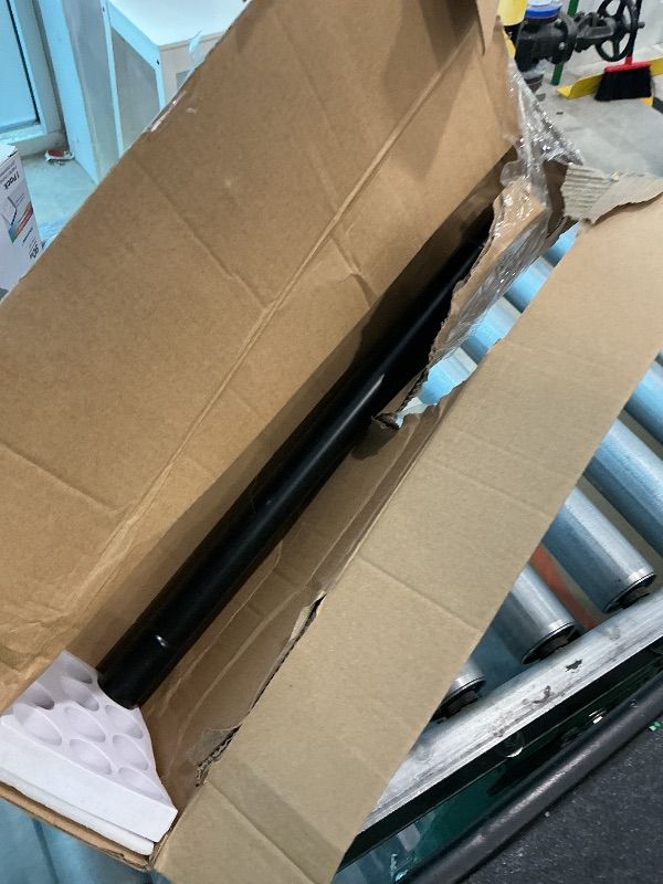 Photo 1 of [MISSING PARTS] KAMANINA Black Curtain Rod 32 to 144 Inch, Heavy Duty 1 Inch Curtain Rods for Windows Long Adjustable Window Treatment Rods for Bedroom Living Room, Modern Design, Easy Installation