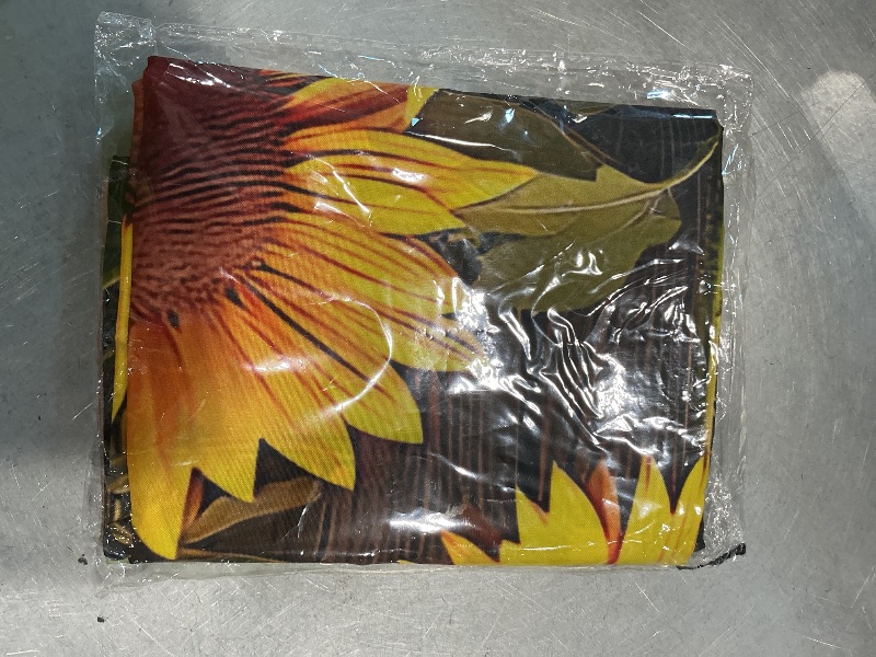 Photo 1 of 10x3 ft Extra Large Spring Sunflower Banner Outdoor 115''x35'' Sunflower Banner for Fence Outside Garden Large Yard Banners
