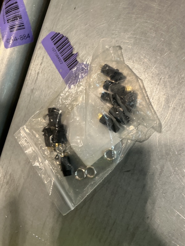 Photo 1 of 10Pcs 3.5mm Audio Jack, Mini Stereo Female Jack Socket Plug with Nut, Stereo Panel Mount Jack Headphone-Jack Connector, Black (Plastic+Brass)