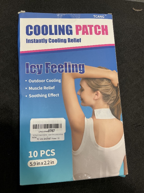 Photo 1 of 10 Pack Instant Cooling Ice Packs for Outdoor Activities Summer Heat Relief - Large Disposable Cooling Patches for Neck Body, Camping Hiking Sports, Instant Temperature Drop