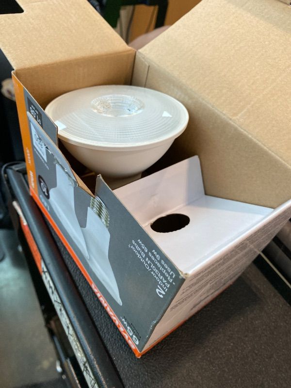 Photo 1 of [MISSING ONE LIGHT] Sylvania LED PAR30 Flood Light Bulb, 65W = 9W, 10 Year, Non-Dimmable, 800 Lumens, 3000K, Warm White – 2 Pack (79280)