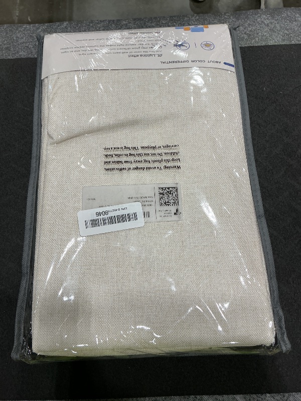Photo 1 of 100% Blackout Shield Linen Textured Total Blackout Curtains for Bedroom 84 Inches Long, Back Tab/Rod Pocket Living Room Drapes, Thermal Insulated Blackout Curtains 2 Panels Set, 50" W x 84" L, Cream