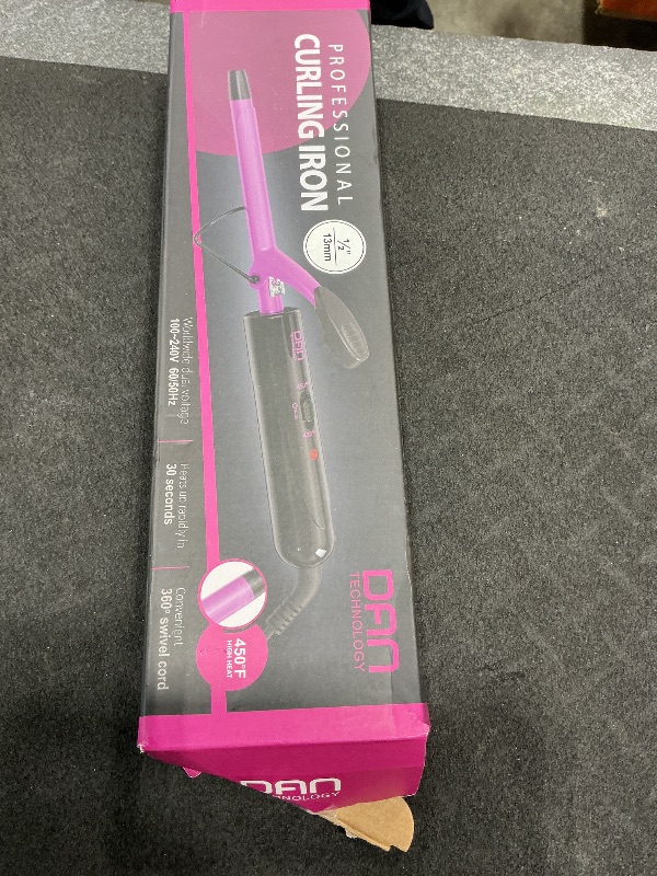 Photo 1 of 1/2 Inch Ceramic Small Curling Iron for Short Hair, 13mm Thin Curling Iron