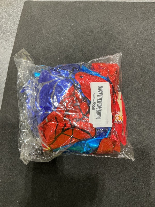 Photo 1 of 10Pcs 40 Inch Spider Theme Number 3 Foil Balloons Birthday Decoration Cartoon Hero Red and Blue Spider Web Design for Kids Large Mylar 3rd Number Balloon Cartoon Party Birthday Supplies