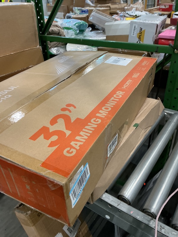 Photo 1 of ****AS IS FINAL SALE NO RETURNS ****ISANSUI 32-Inch Curved Gaming Monitor WQHD 2560 x 1440 180Hz Curved 1500R -Fast VA,1ms(OD), HDR, 300nits, sRGB 125%, DCI-P3 95%, FreeSync, HDMI x2, DP1.4x2(DP Cable Included)