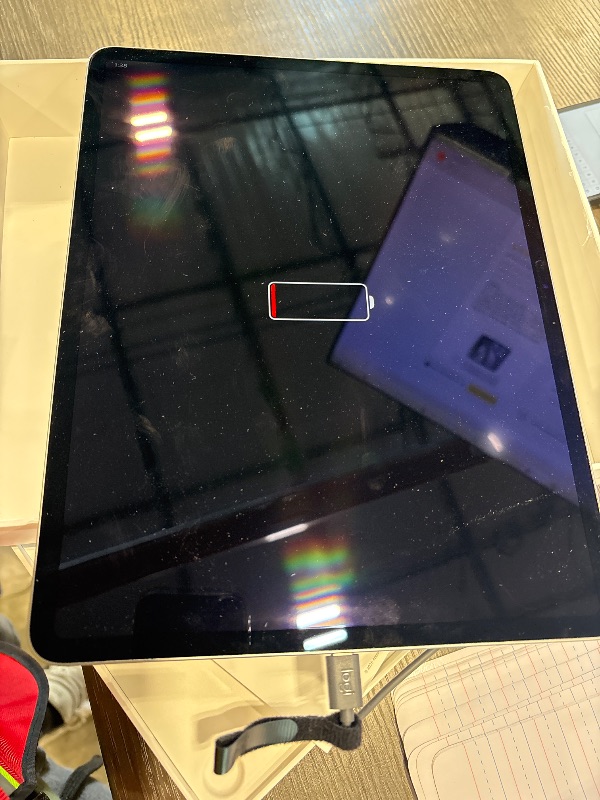 Photo 1 of [iPad is Locked and Needs Screen replacement] Apple iPad Air 13-inch (M4): Liquid Retina Display, 128GB, 12MP Front/Back Camera, Wi-Fi 7 with Apple N1, Touch ID, All-Day Battery Life — Space Gray