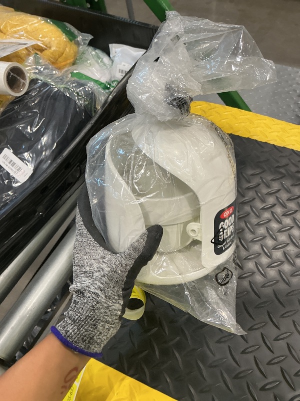 Photo 1 of [PARTIAL SET] [NO TOILET BRUSH] OXO Good Grips Compact Toilet Brush & Canister, Toilet Bowl Brush and Holder with Automatic Canister Door, Bathroom and Small Spaces Cleaning Supplies Essential