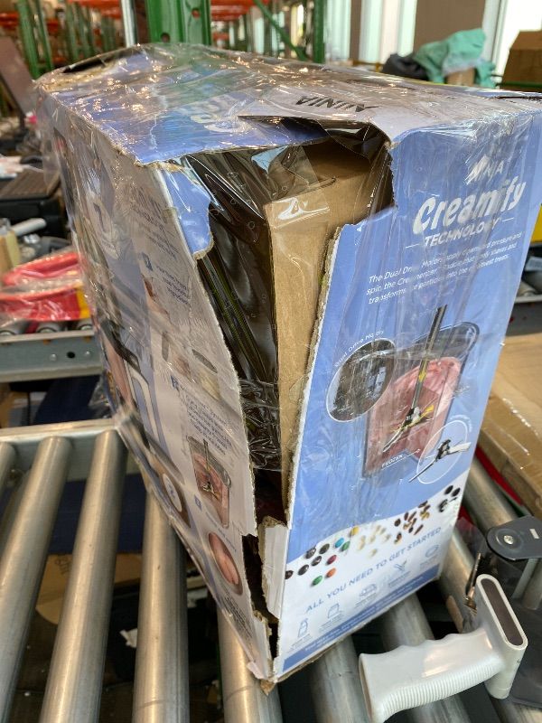 Photo 1 of **MISSING PIECES** Ninja NC301 CREAMi Ice Cream Maker, for Gelato, Mix-ins, Milkshakes, Sorbet, Smoothie Bowls & More, 7 One-Touch Programs, with (2) Pint Containers & Lids, Compact Size, Perfect for Kids, Silver