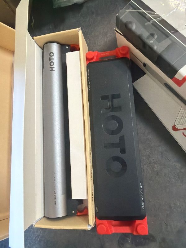Photo 1 of *****Drill pen missing***** HOTO SNAPBLOQ™ D-A03 Cordless Electric Mini Drill Pen, 3-Speed Precision Hand Drill for Jewelry, PCB & DIY Crafts, Corelss Brushless Motor, 800mAh Type-C Rechargeable, LED Ring Light, 20 M2 Drill Bits