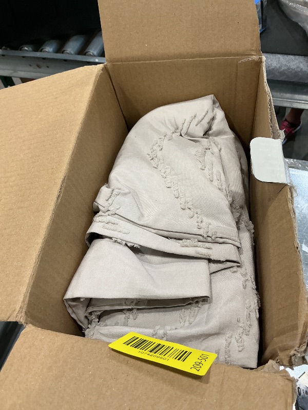 Photo 1 of **missing comforter**
Litanika King Size Comforter Set with Sheets Beige - 7 Pieces Bed in a Bag King Chevron Tufted Boho Luxury Bedding Sets with Comforter, Sheets, Pillowcases & Shams