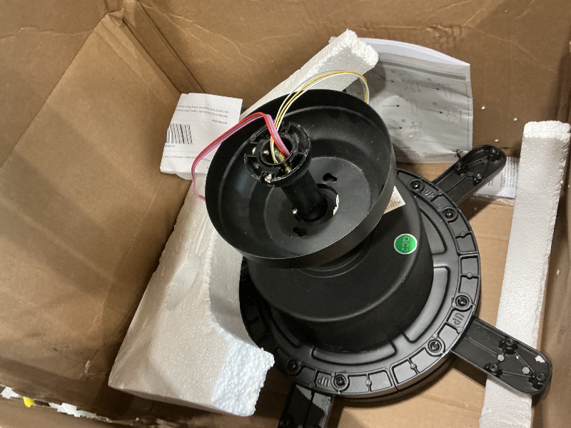 Photo 1 of [PARTIAL SET] [NO FANS OR REMOTE CONTROL] ZMISHIBO 52 Inch Ceiling Fans with Lights, Smart Remote/APP Control, Modern Ceiling Fan with 6 Speeds & 3CCT, Dimmable 30W LED, Quiet DC Motor, Noiseless for Living Room, Bedroom, Kitchen, Black