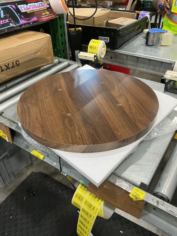 Photo 1 of  Small Round Coffee Table Set, Mid Century Modern Coffee Tables for Living Room, Walnut Nesting Tables for Small Spaces, Easy Assembly Circle Wood Center Table,Black Nesting Coffee Table 
