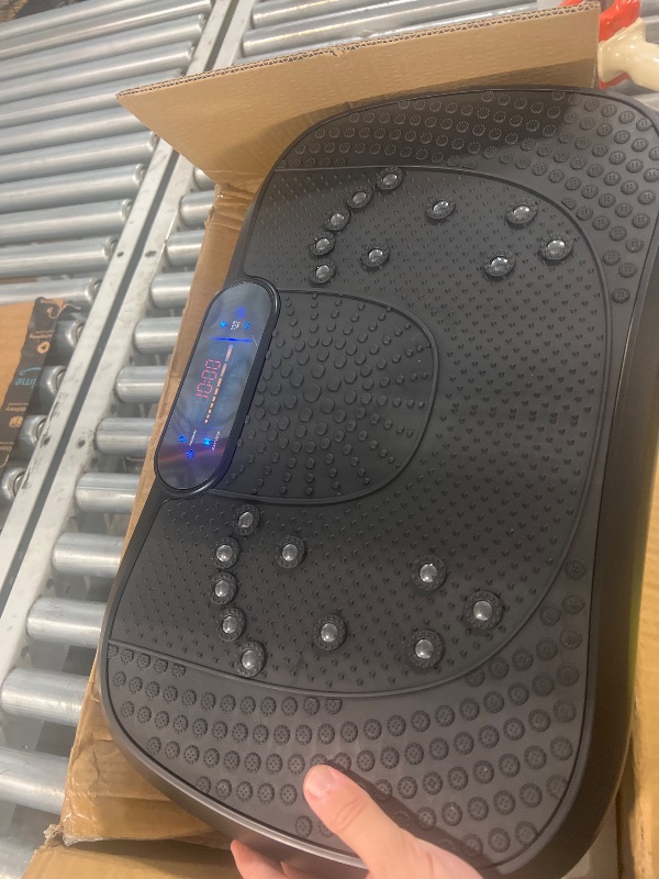 Photo 1 of **** DAMAGE TO SIDE ***** AXV Vibration Plate Fitness Platform Exercise Machine Vibrating Shaking Full Body Shaker Workout Vibrate Stand Shake Board Sport for Weight Loss Fat Burner for Gym Home Office