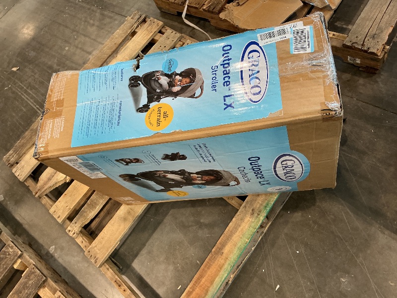 Photo 1 of *see clerk notes* Graco Outpace LX All-Terrain 3-Wheel Baby Stroller, Cohen €” Compatible for Travel System, Easy One-Hand Fold, in-Seat Suspension for Comfortable Ride, Never-Flat Rubber Tires