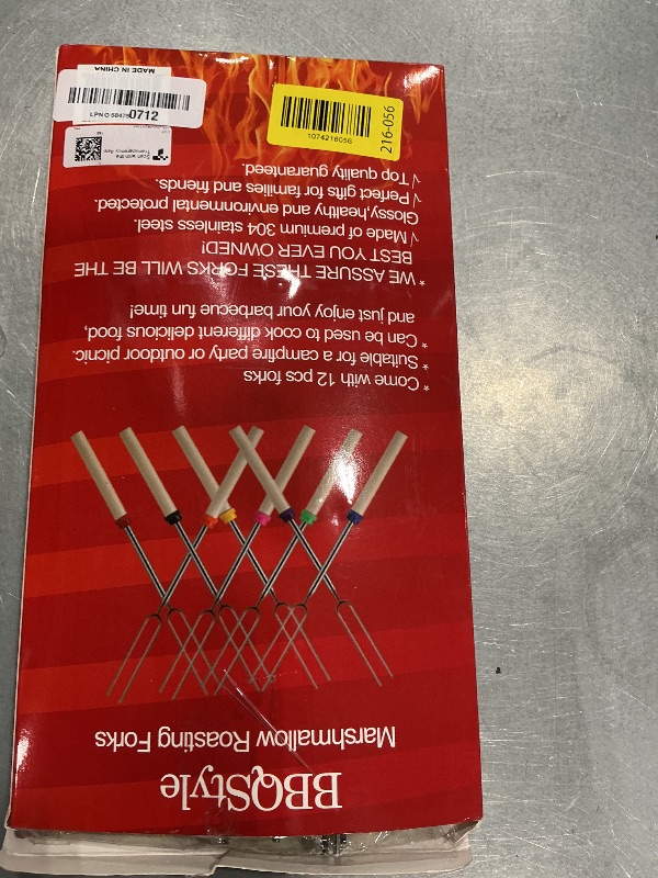 Photo 1 of 12 PCS Marshmallow Roasting Sticks, Telescoping Smores Sticks for Open Fire Pit, 32 Inch Long Marshmallow Toasting Barbecue Forks S'mores Skewers for Campfire Camping Hotdog Hot Dog Bonfire Grill