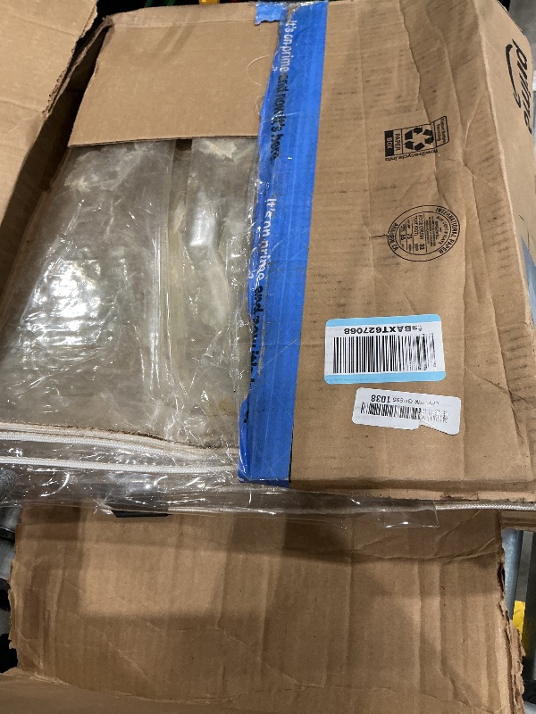Photo 1 of **HEAVILY USED**FoundGo 10'x20'(3.04×6.09m) Clear Tarp,Heavy Duty PVC Outdoor Curtain,Transparent Vinyl Tarpaulin with Grommets,Against Water/UV-Ray/Tear/Cold/Wind -15Mil(1pcs)