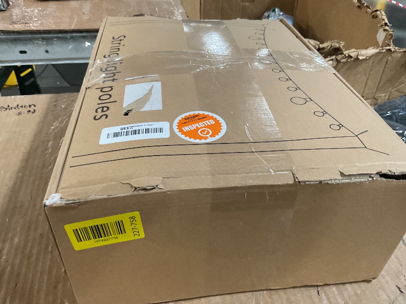 Photo 1 of ***SOLD FOR PARTS***NUERPO 7 Pack String Light Poles,Metal Poles for Hanging Outdoor Light Strings,7 Pack 10 FT Light Poles Stand for Outside Garden,Patio,Wedding,Backyard,Deck,Party