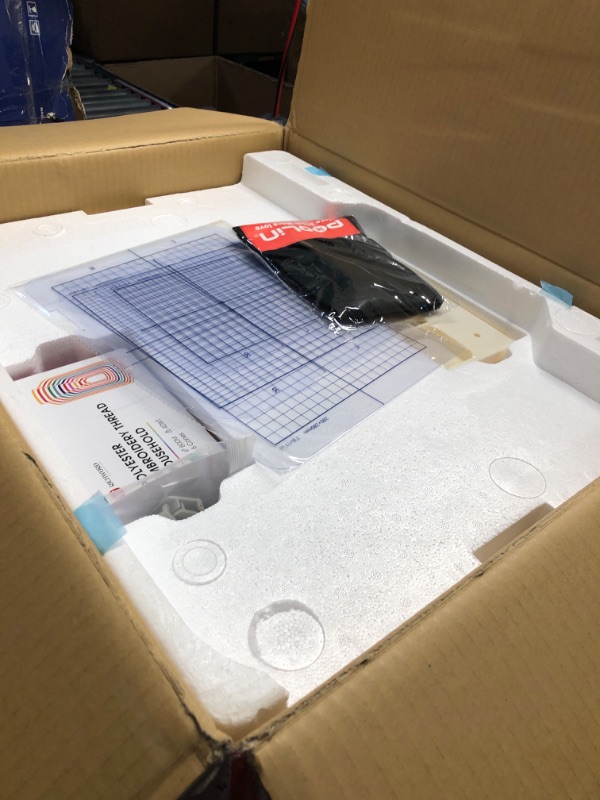 Photo 1 of ***FACTORY SEALED - OPENED FOR INSPECTION*** PooLin EOC06 Embroidery Machine,11"x7.9",7.9"x7.9",5.5"x5.5" Embroidery Area,Computerized Embroidery Machine for Beginners Gifts,7" Touchscreen,200 Built-in Designs,USB & Wireless