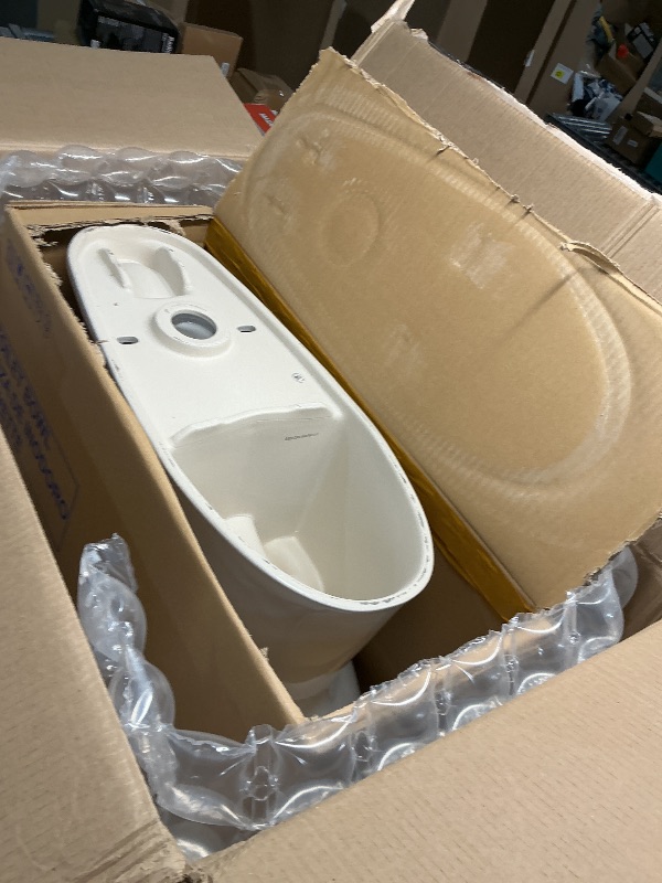 Photo 1 of ***PARTIAL SET - PRICE ADJUSTED***TOTO® Drake® Two-Piece Elongated 1.28 GPF Universal Height TORNADO FLUSH ® Toilet with 10 Inch Rough-In, CEFIONTECT®, and SoftClose® Seat, WASHLET®+ Ready, Cotton White - MS776124CEFG.10#01