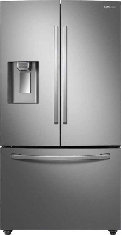 Photo 1 of ***DAMAGED DURING SHIPMENT******TRUCK/TRAILER PICKUP ONLY***Samsung rf28r6241sr 36" French Door Refrigerator