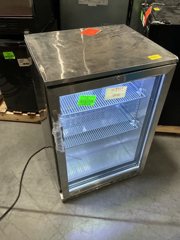 Photo 1 of ***DAMAGED DURING SHIPMENT******TRUCK/TRAILER PICKUP RECOMMENDED***24 In. One-Door Back Bar Refrigerator - 4.1 Cu Ft. BC-1DSW-SS