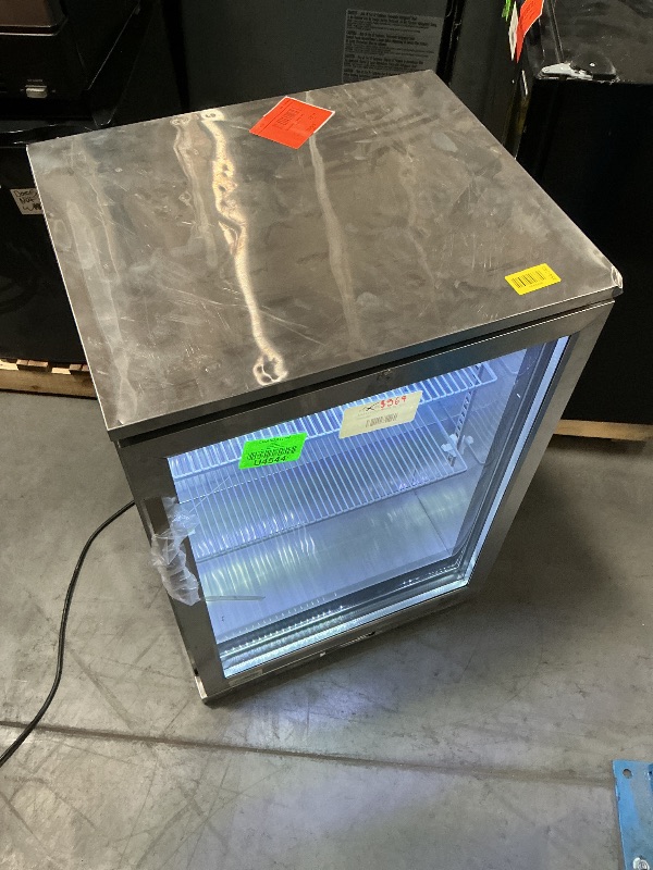 Photo 1 of ***DAMAGED DURING SHIPMENT******TRUCK/TRAILER PICKUP RECOMMENDED***24 In. One-Door Back Bar Refrigerator - 4.1 Cu Ft. BC-1DSW-SS