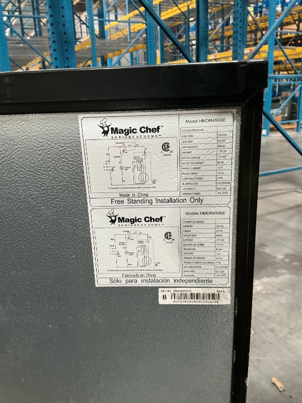 Photo 1 of ***SEE NOTES*** Magic Chef 4.5 cu. ft. 2 Door Mini Fridge