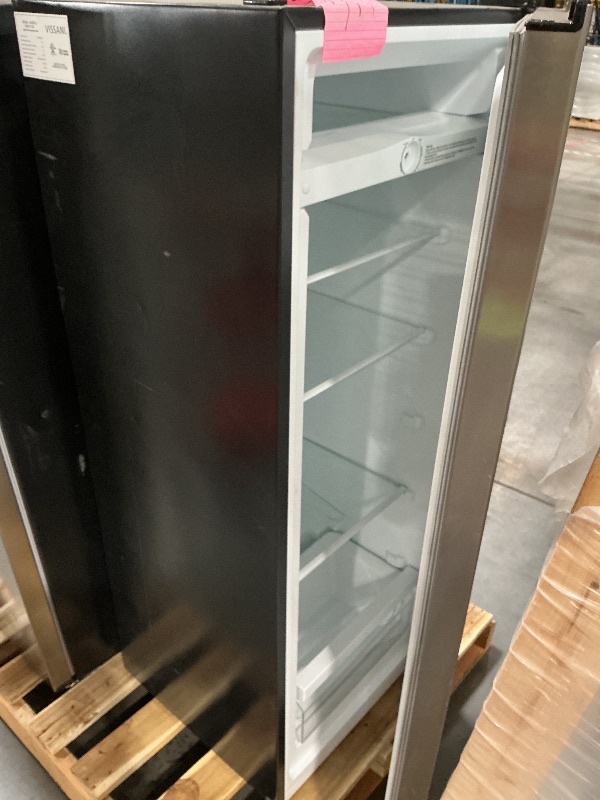 View 2 of ***DAMAGED-NOT FUNCTIONAL******TRUCK/TRAILER PICKUP ONLY***Vissani 7 cu. ft. Convertible Upright Freezer/Refrigerator in Stainless Steel Garage Ready