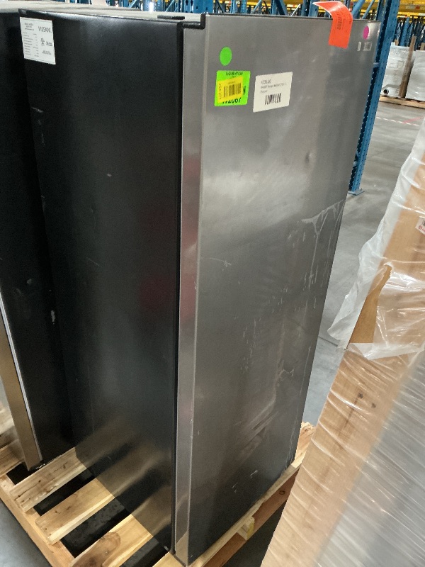 View 3 of ***DAMAGED-NOT FUNCTIONAL******TRUCK/TRAILER PICKUP ONLY***Vissani 7 cu. ft. Convertible Upright Freezer/Refrigerator in Stainless Steel Garage Ready