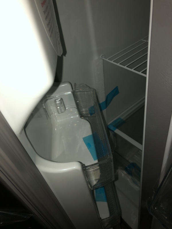 Photo 1 of ***HEAVILY USED MAJOR DAMAGE FOR PARTS ONLY TRUCK OR TRAILER PICKUP ONLY***
Frigidaire® 22 Cu. Ft. Stainless Steel Standard Depth Side By Side Refrigerator