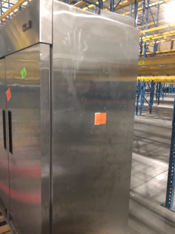Photo 1 of ***HEAVILY USED MAJOR DAMAGE FOR PARTS TRUCK OR TRAILER PICK UP***
ICECASA Commercial 54" 2-Door Reach-In Refrigerator 49 Cu.ft – ETL, NSF & DOE Certified | ICE-49R