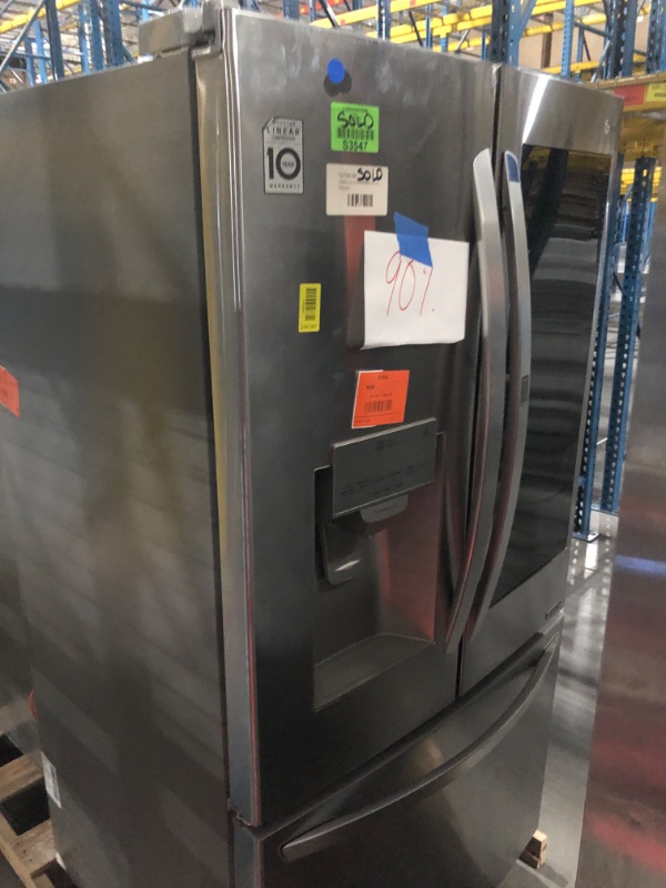 View 2 of ***SEE NOTES BEFORE BID********************
LG 36 in. 26.0 Cu. Ft. Stainless Steel French Door Refrigerator