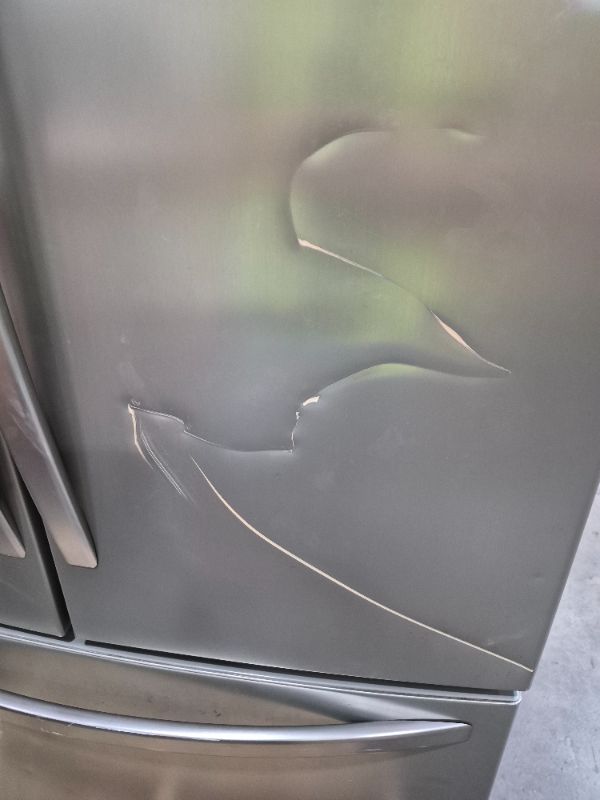 Photo 1 of ***HEAVILY USED MAJOR DAMAGE FOR PARTS ONLY TRUCK OR TRAILER PICKUP ONLY***
28 Cu. Ft. Standard-Depth French Door Refrigerator