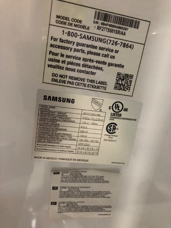 View 8 of ***HEAVILY USED MAJOR DAMAGE TRUCK OR TRAILER PICKUP ONLY**
LG 29.70 Cu. Ft. Stainless Steel French Door Refrigerator