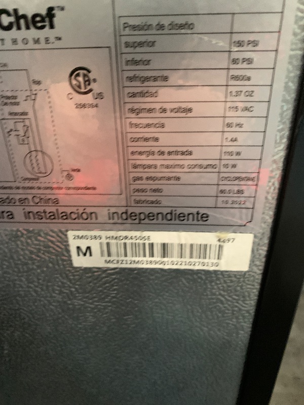 Photo 1 of ***HEAVILY USED***
Frigidaire, 2 Door Apartment Size Refrigerator with Freezer, 7.5 cu ft, Adjustable Spill-Proof Shelves, Crisper Bins, Platinum Silver, Garage Ready