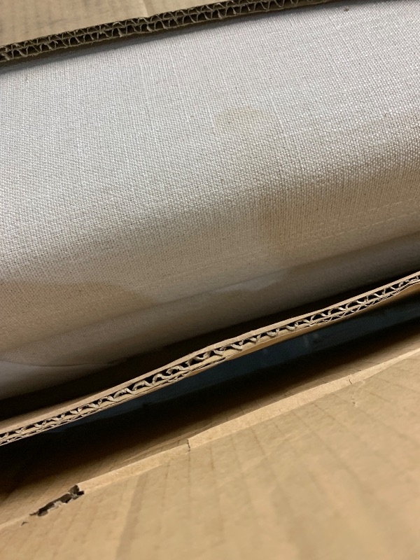 Photo 1 of ***PARTIAL SET - PRICE ADJUSTED***
Modway Keynote Modern Queen Bed Frame with Curve Shaped Headboard in Heathered Weave Ivory, Woven Heathered Fabric Upholstery, Queen Size Platform Bed, Soft Cloud Bed Frame, No Box Spring Needed